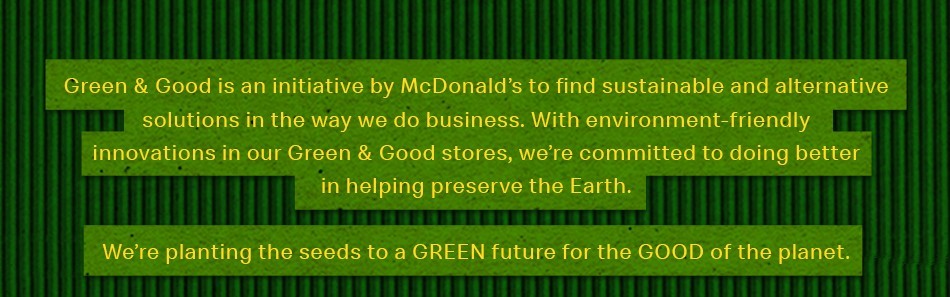 Green & Good | McDonald's Philippines